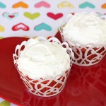 Frosted Cherry Amish Friendship Bread Cupcakes FBK