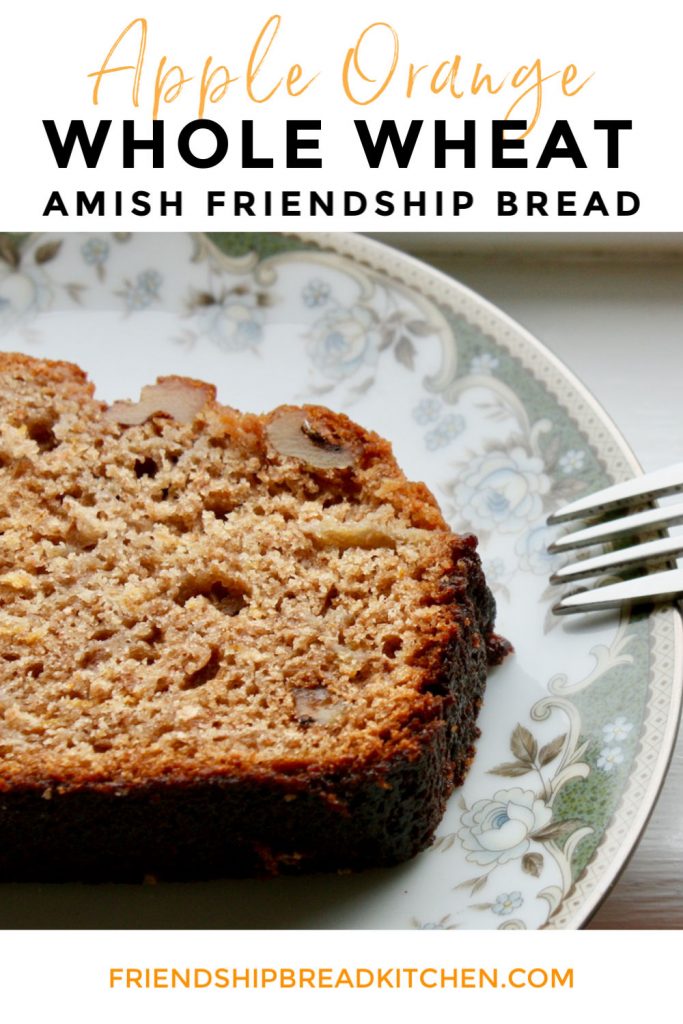 Apple Orange Whole Wheat Amish Friendship Bread