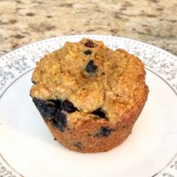 Blueberry Oat Bran Amish Friendship Bread Muffins