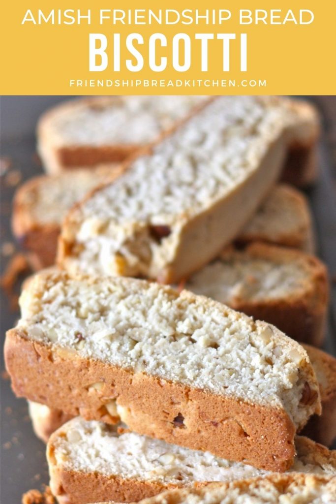 pile of amish friendship bread biscotti