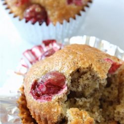 Cranberry Walnut Flax Amish Friendship Bread Muffins