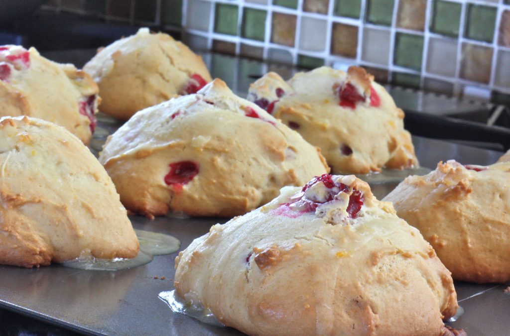 Amish Friendship Bread Cranberry Drop Scone Recipe ♥ friendshipbreadkitchen.com