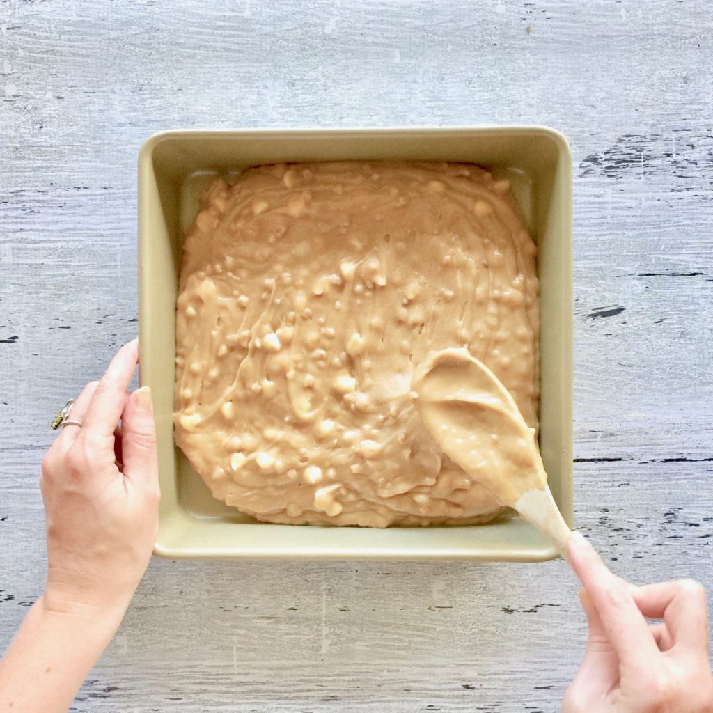 Amish Friendship Bread Blondies batter