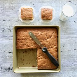 Sliced and ready to eat Amish Friendship Bread Blondies