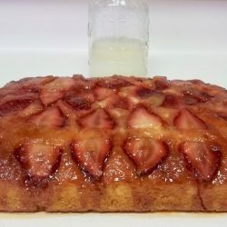 Potato Flake Strawberry Upside Down Amish Friendship Bread Cake