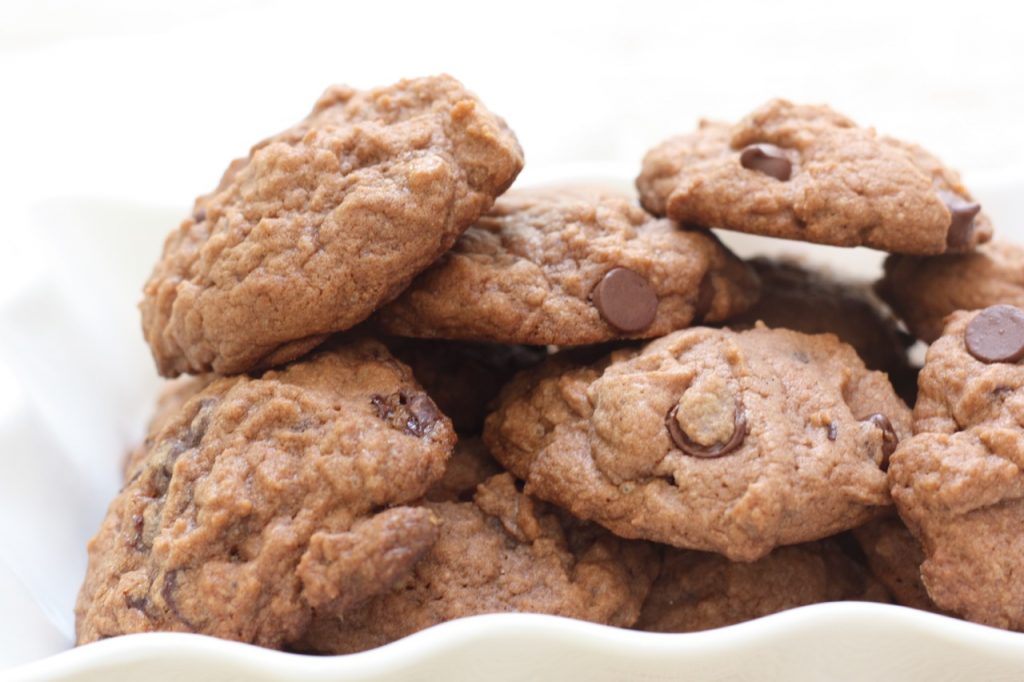 Chocolate Junior Mint Amish Friendship Bread Cookies | www.friendshipbreadkitchen.com