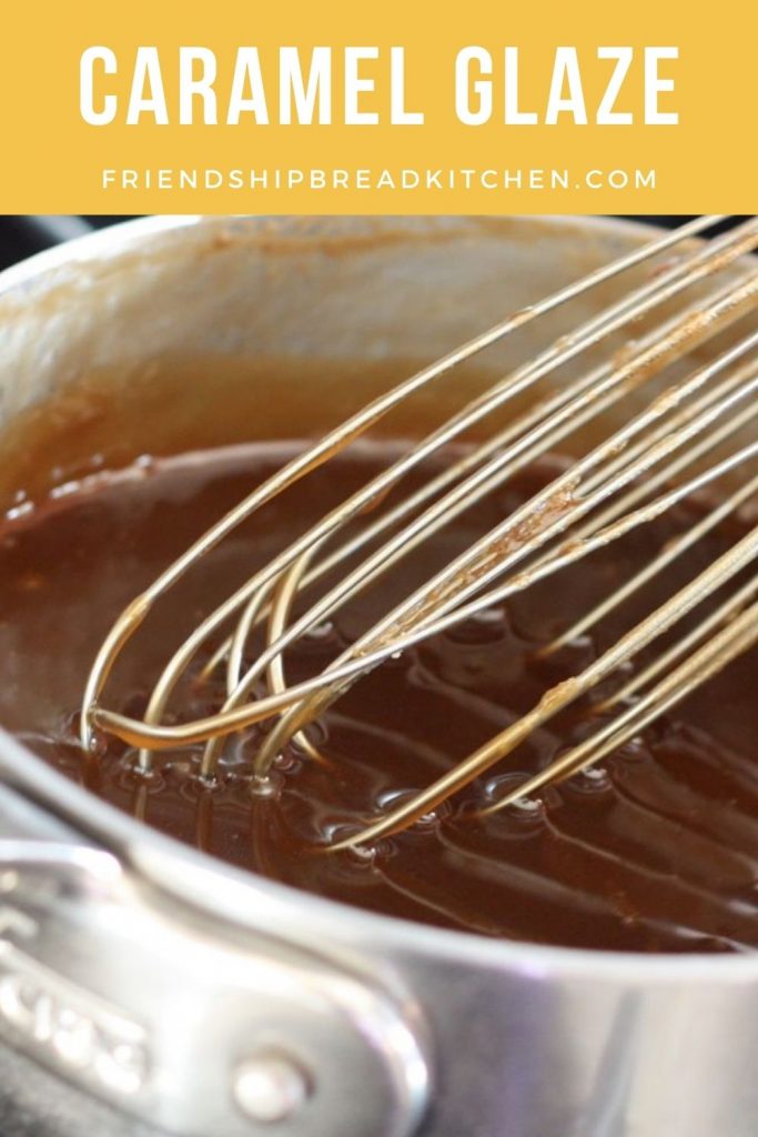 caramel glaze in a bowl