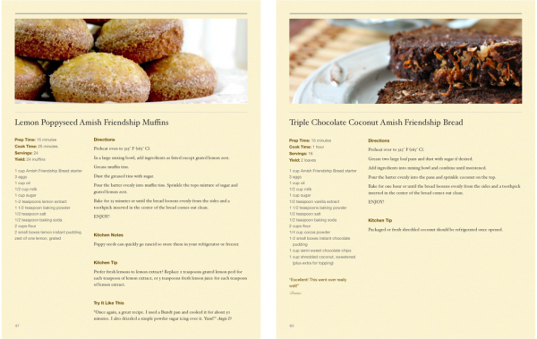 Quick and Easy Amish Friendship Bread Recipes Cookbook
