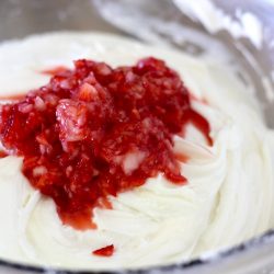 Strawberry Lime Cream Cheese Frosting