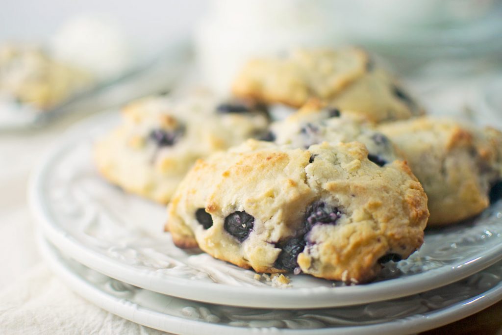 Blueberry Lemon Ricotta Amish Friendship Bread Scones by Stacey Doyle | friendshipbreadkitchen.com