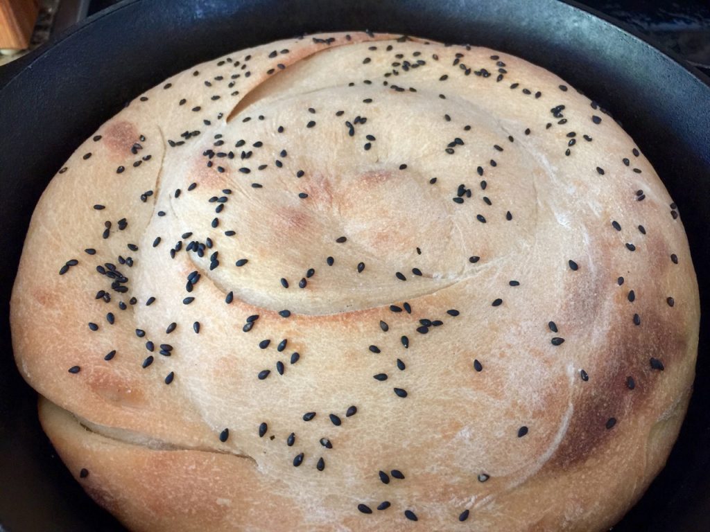 Scallion Skillet Amish Friendship Bread | friendshipbreadkitchen.com