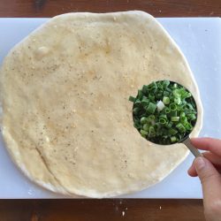 Scallion Skillet Amish Friendship Bread | friendshipbreadkitchen.com