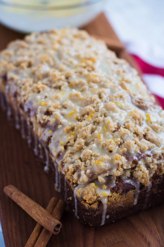 Cinnamon Amish Friendship Bread with Orange Glaze by Brita Britnelll | friendshipbreadkitchen.com