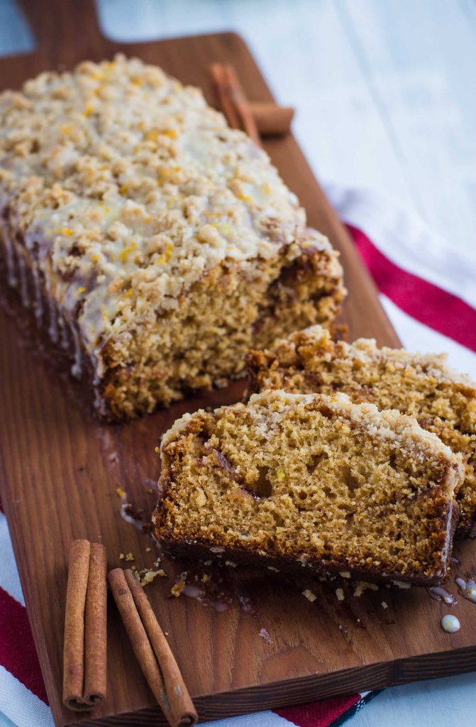 Cinnamon Amish Friendship Bread with Orange Glaze by Brita Britnelll | friendshipbreadkitchen.com