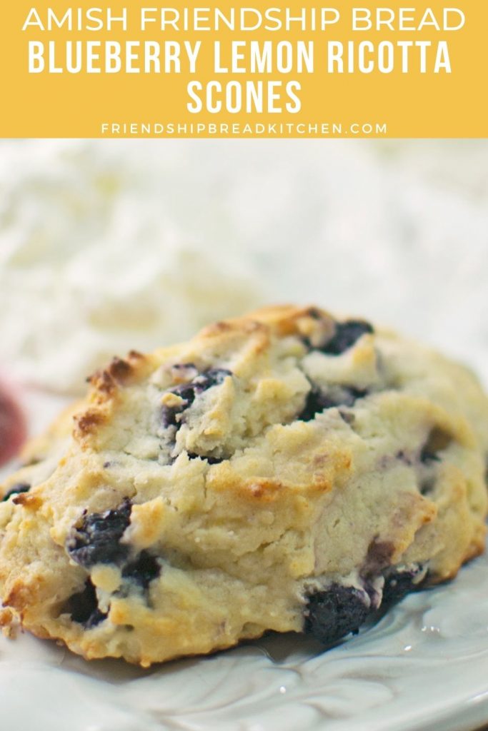 amish friendship bread blueberry lemon ricotta scone