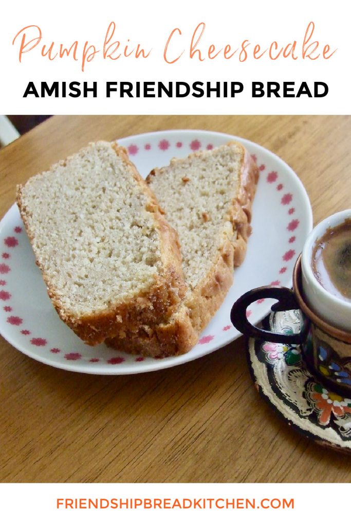 Pumpkin Cheesecake Amish Friendship Bread