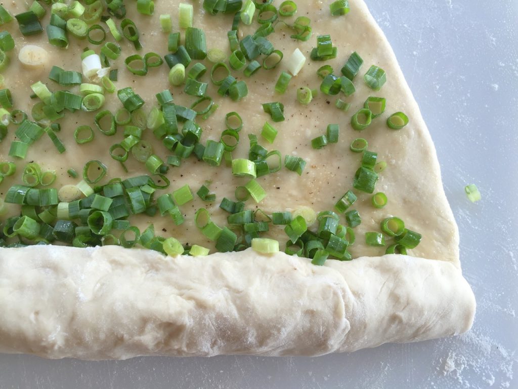 Scallion Skillet Amish Friendship Bread | friendshipbreadkitchen.com