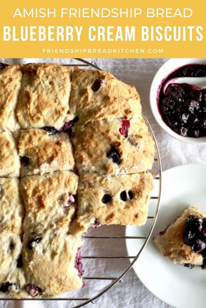 blueberry cream biscuits