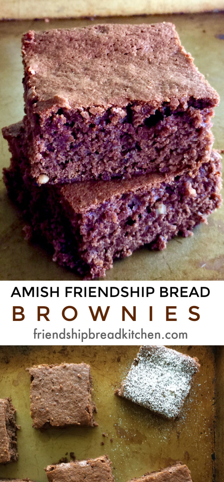 Amish Friendship Bread Brownies