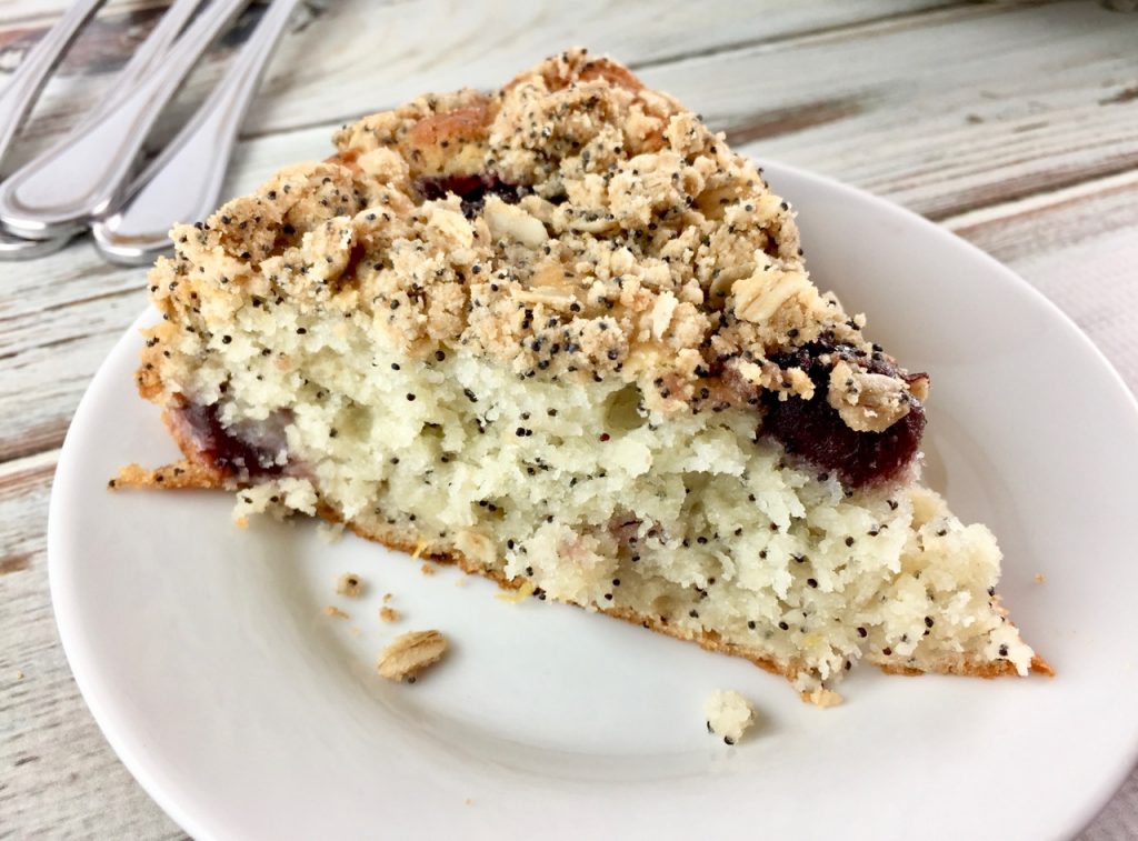 Cherry Poppy Seed Amish Friendship Bread Cake | friendshipbreadkitchen.com