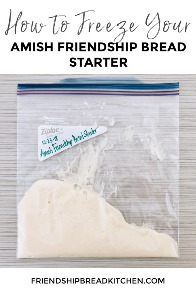 Freezing Amish Friendship Bread Starter