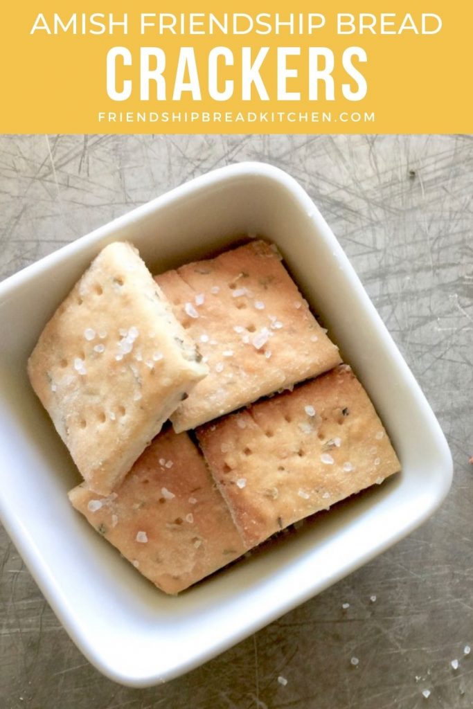 amish friendship bread crackers in a bowl