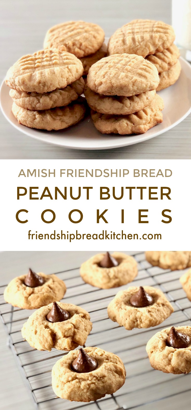Amish Friendship Bread Peanut Butter Cookies | friendshipbreadkitchen.com