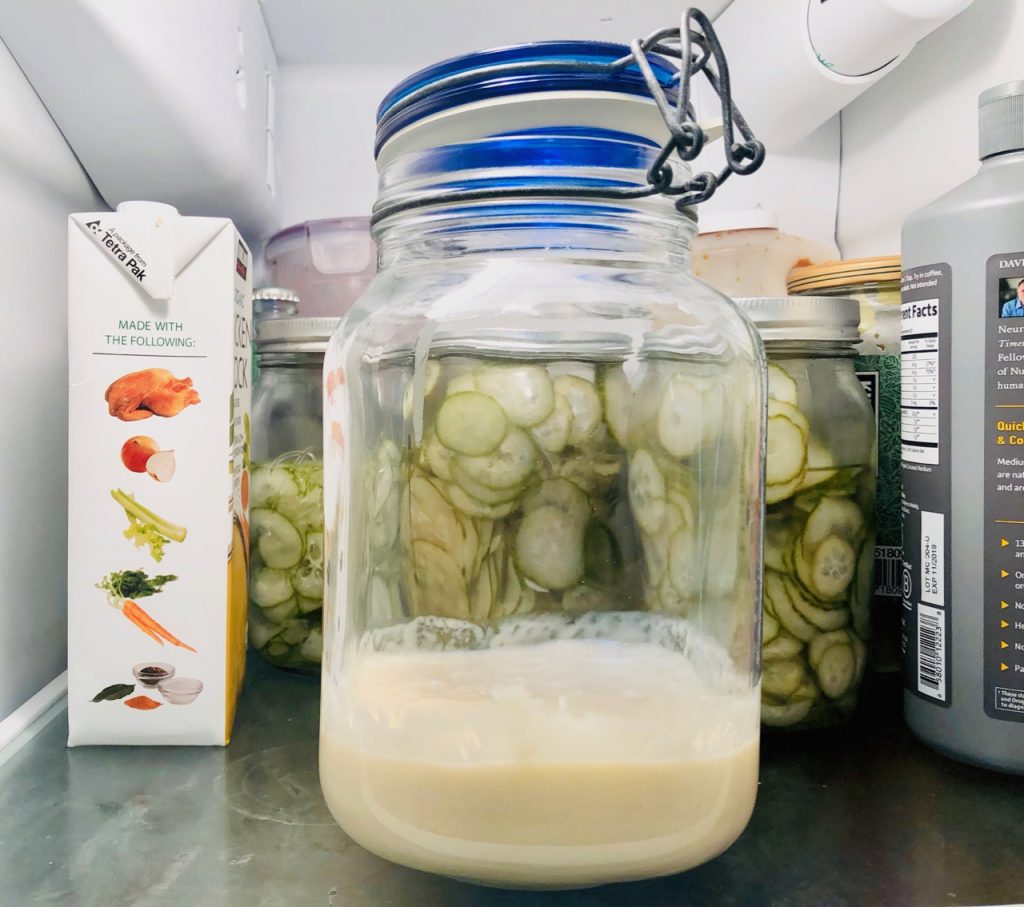 Amish Friendship Bread Starter in Fridge