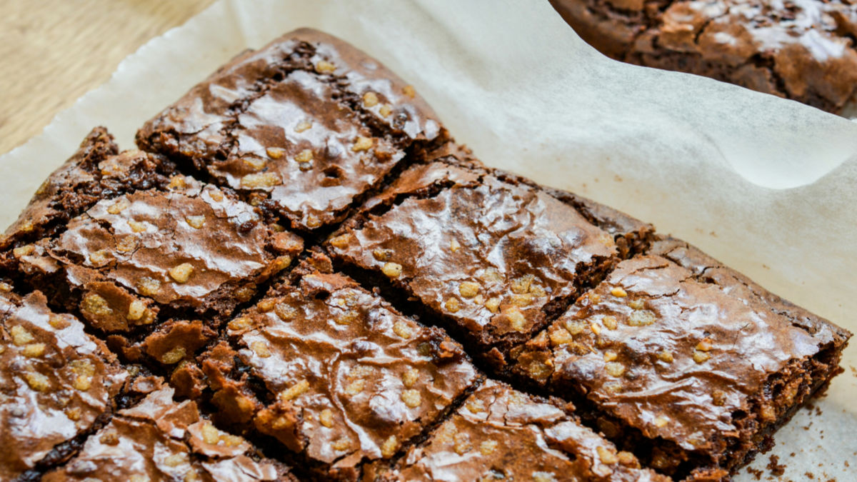 Chocolate Caramel Amish Friendship Bread Brownies