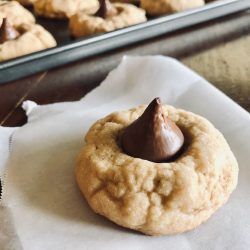 Amish Friendship Bread Peanut Butter Blossom Cookies