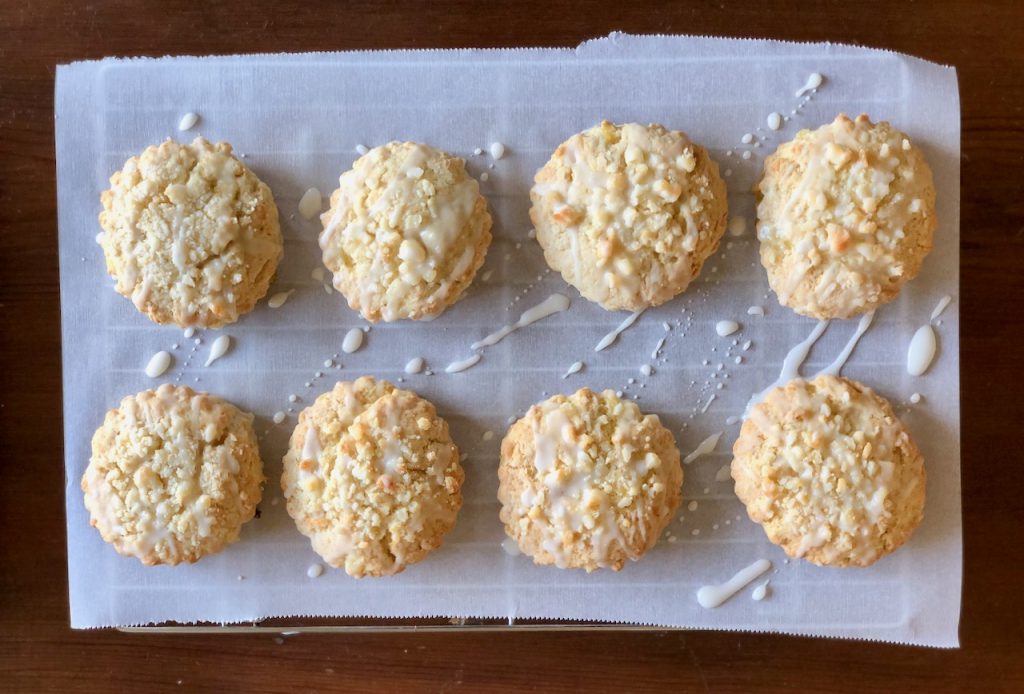 Pineapple Macadamia Nut Amish Friendship Bread Scones