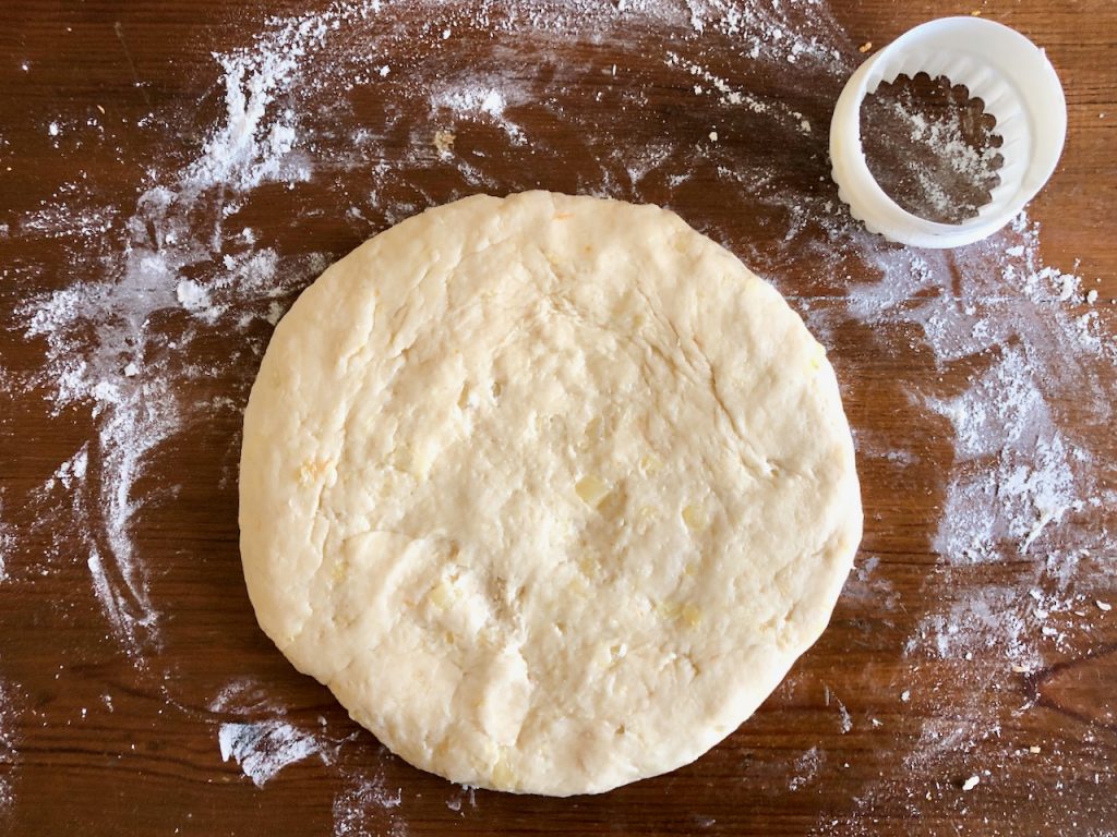 Pineapple Macadamia Nut Amish Friendship Bread Scones