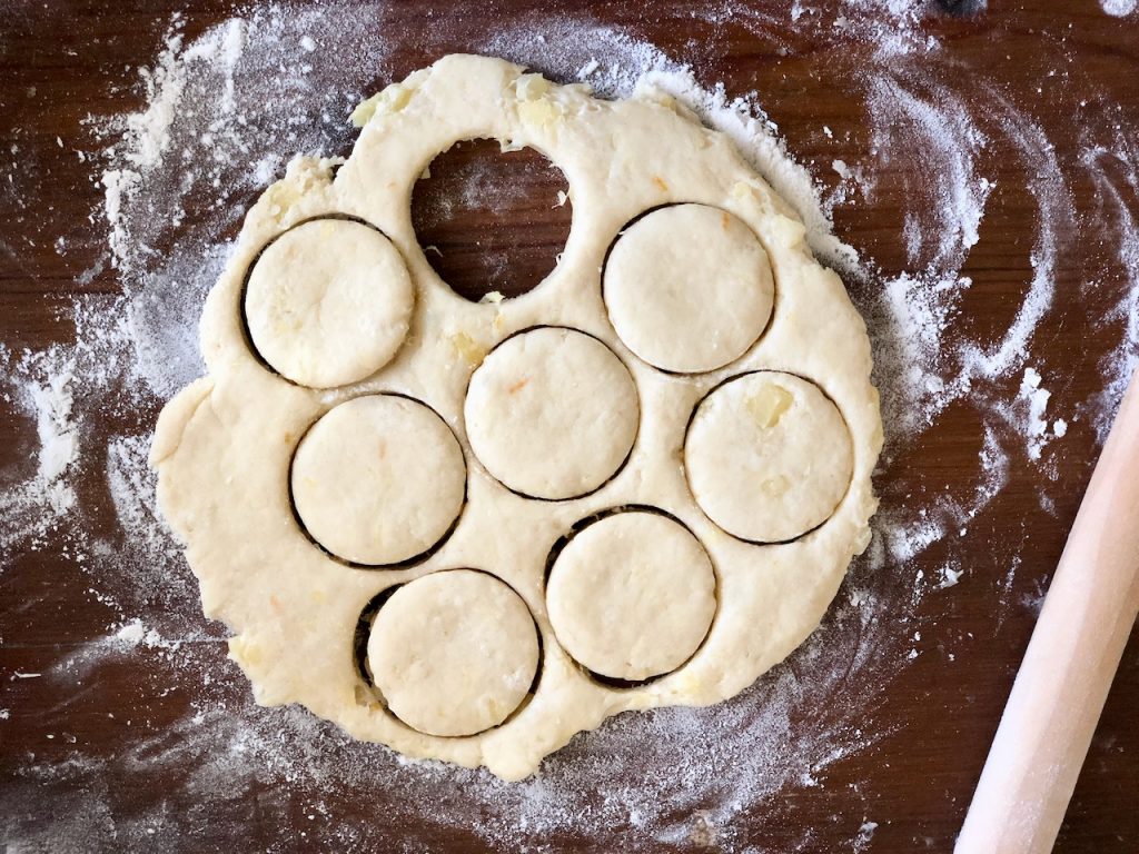 Pineapple Macadamia Nut Amish Friendship Bread Scones