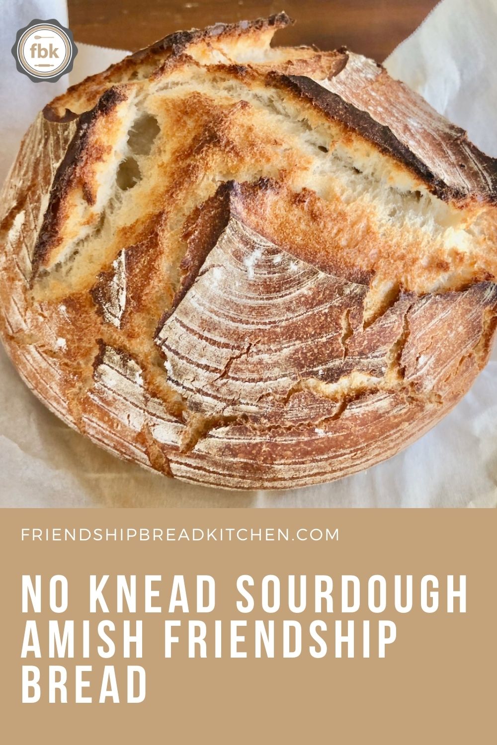 Amish Friendship Bread No-Knead Sourdough Bread