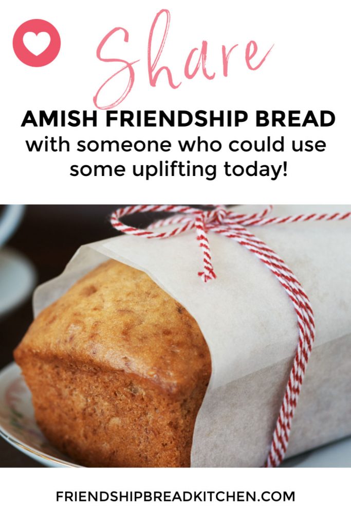 It's safe to share food and Amish Friendship Bread.