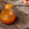 Jar of marmalade glaze