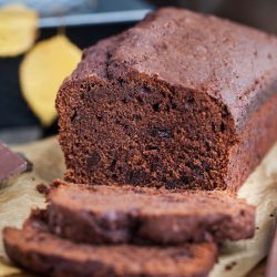 A loaf of Dark Chocolate Amish Friendship Bread