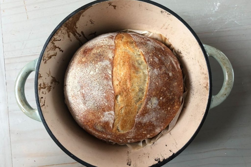 Classic French Boule Bread in Dutch-Oven - Pardon Your French