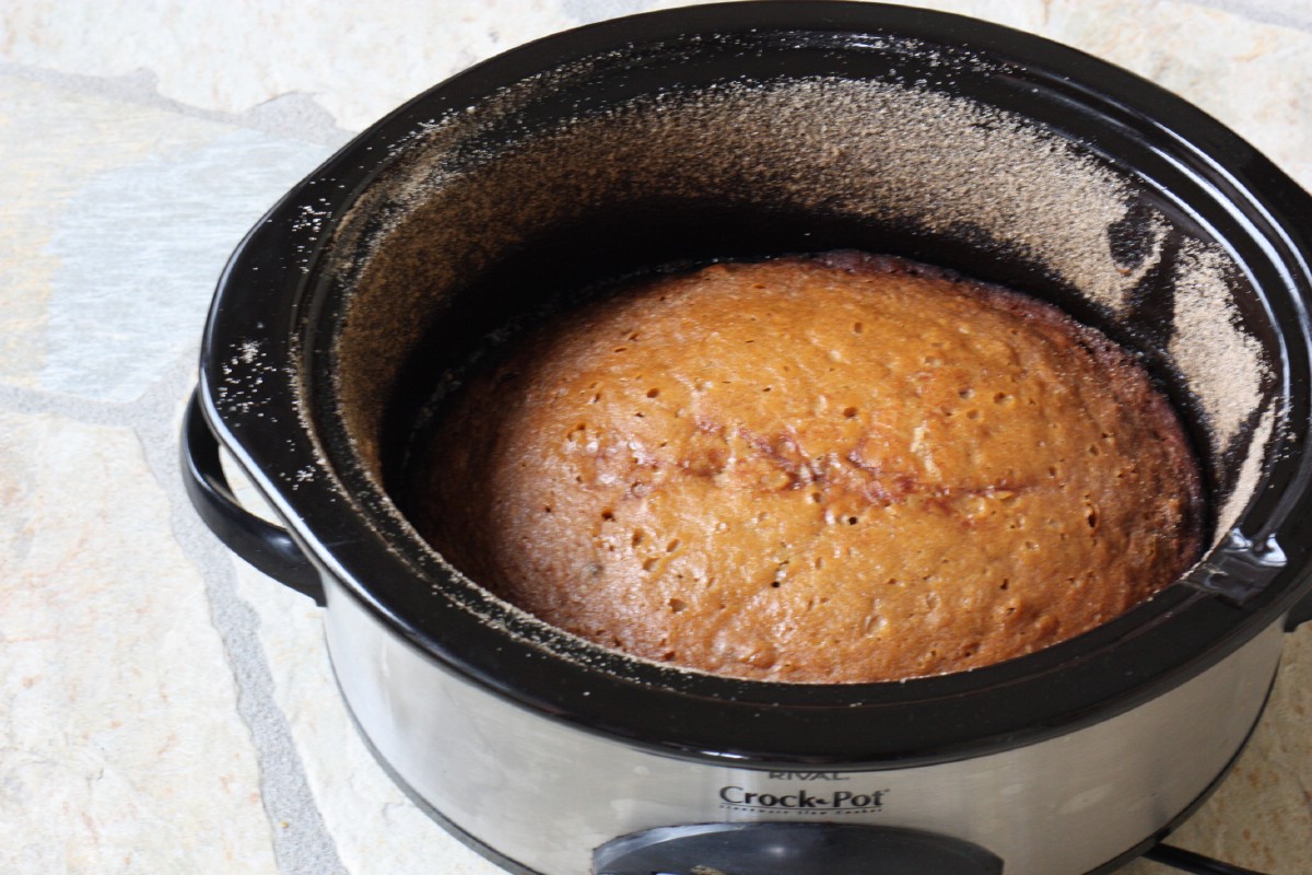 Baked friendship bread in crock pot machine.